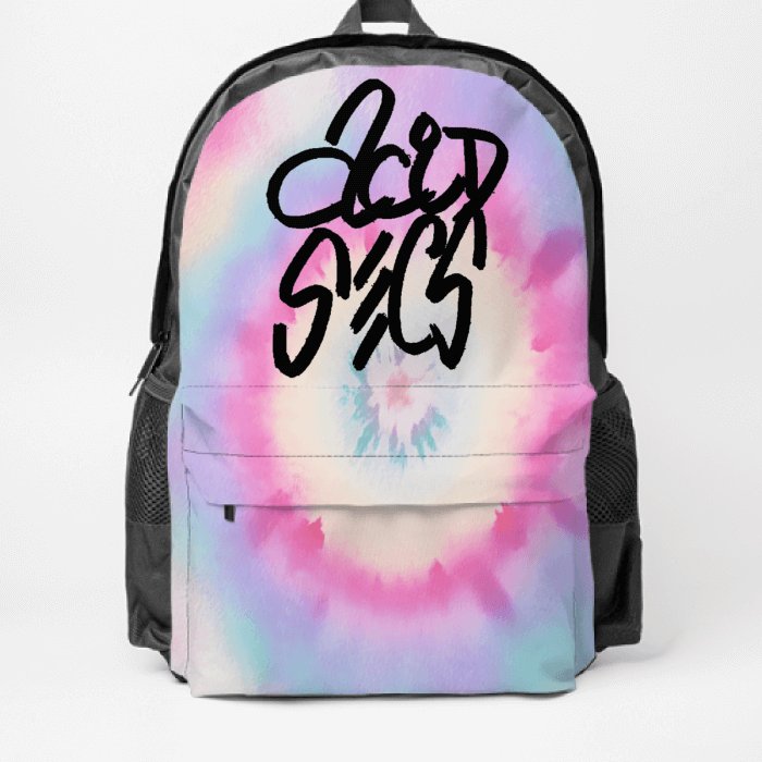 Acid Secs Tie-Dye Backpack #2
Acid Secs Productions Inc.
Acid Secs Tie-Dye Backpack #2 Fabric: 100%Polyester Features: Casual, Daily Casual, Zipper, Spring, Summer, Autumn/Fall, Winter Size Chart ONE SIZE inch cm Bag Depth 5.5 14.0 Bag Height 16.5 42.0 Bag Width 12.6 32.0 7124419444911
420, Accessories, Acid Productions Inc, acid secs, Acid Secs Productions, All Over Print, back pack, backpack, backwoods, bag, Bags, Cap, Carry bag, Carry on, carrying case, case, cases, Collectable Items, collection, crossbo