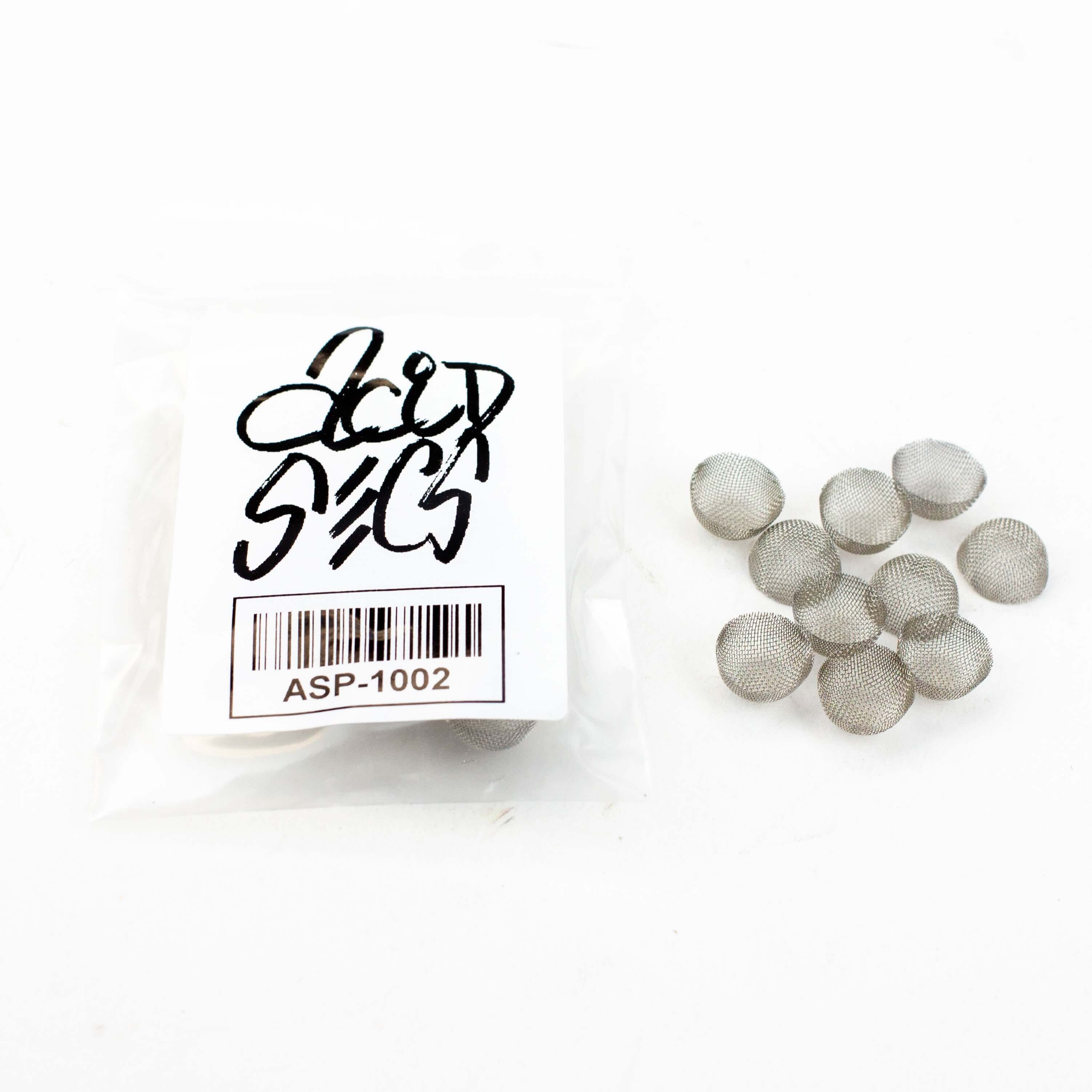 Acid Secs - 10 Pack of Preformed 13 mm Diameter Bowl Screens
Acid Secs Productions Inc.
10 pieces of bowl screens per pack 13mm diameter Preformed fine screen Eligible for $15 Flat Rate Shipping
Screens, Smoking Essentials