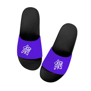 Acid Secs Slide Sandals - Deep Purple
