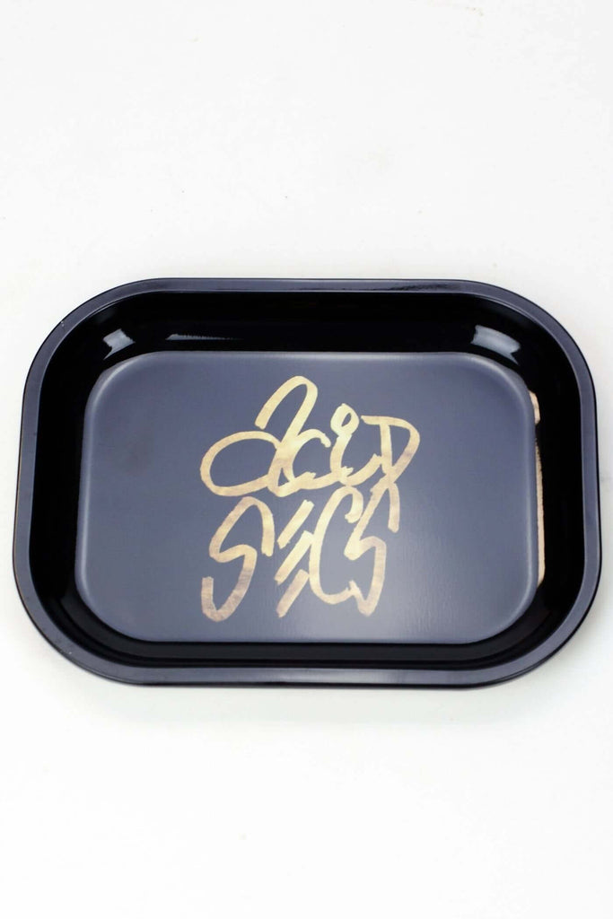 Acid Secs Metal Rolling Trays
Acid Secs Productions Inc.
Acid Secs Metal Rolling Trays The Acid Secs Metal Rolling Tray with Gold Logo. Colour may vary slightly Included: Acid Secs Metal Rolling Tray Size: 18cm x 14cm Plastic Bag Packaging
14cm x 18cm, Acid Productions Inc, Acid Secs, ashtray, bluetooth, color changing, flashing light, LED, logo, metal tray, music, organizer, resistant, Rolling Trays & Ashtrays, round heat-resistant, silicone, small tray, square, stained, tray, usb charging cacble, velvet c