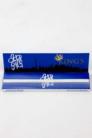 Acid Secs King's Rolling Papers - Packs
Acid Secs Productions Inc.
The Acid Secs King's Rolling Papers are Ultra-Thin Rice Rolling Papers. Features: Size: 108mm x 44mm Weight/Thickness: 13gsm Quantity: 40 leaves per pack
1-1/4, 100 bucks, 100 dollar, 100% silver, 24K, 24K gold, 24K Gold Rolling Papers, 420, Accessories, accessory, Acid Productions Inc, Acid Secs, Acid Secs Jack's, Acid Secs King's, Acid Secs Productions, addicted, apple pie, banana, birthday, blunts, Bundles, cannabis, cigars, clear, cream,