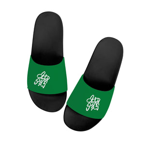 Acid Secs Slide Sandals - Forest Green