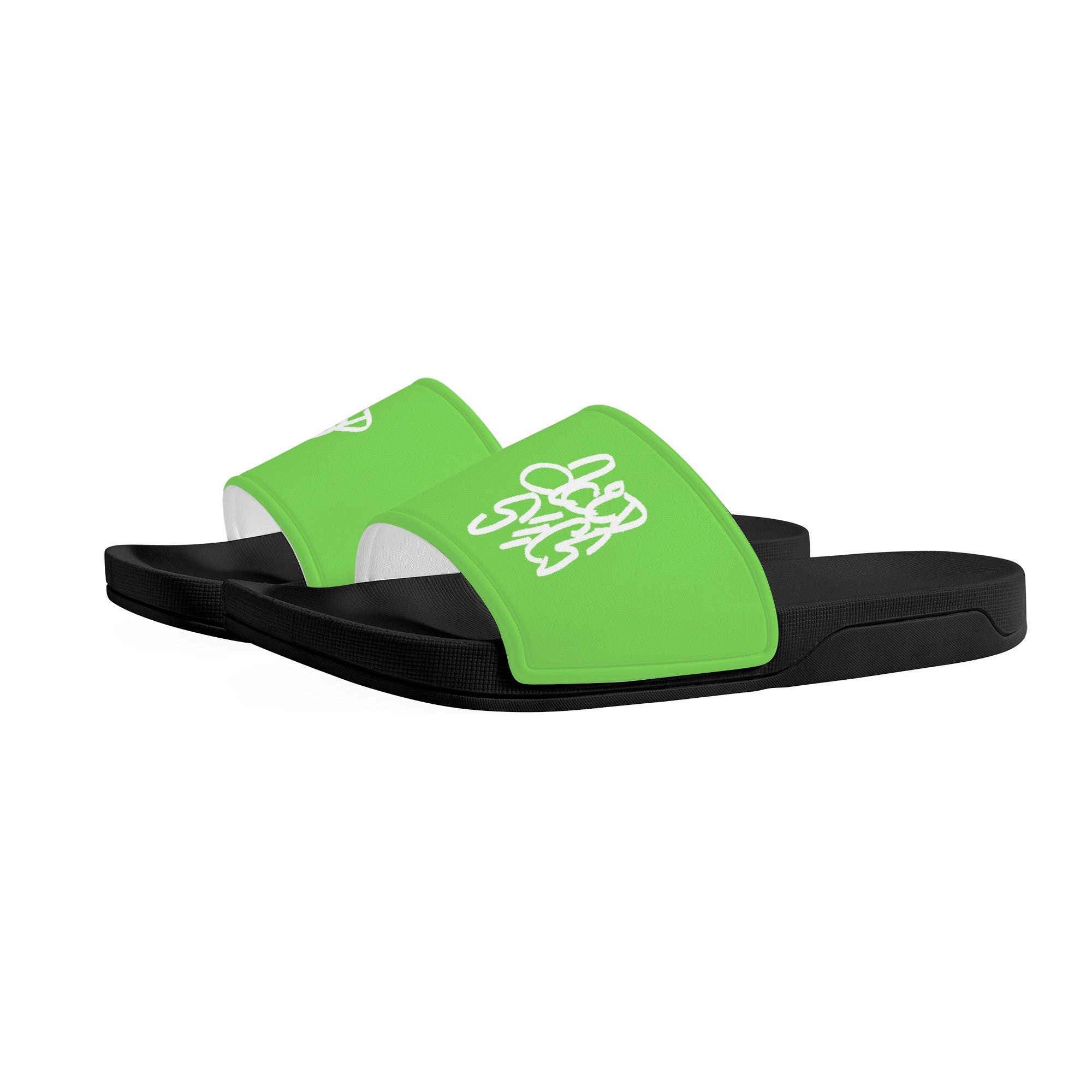 Acid Secs Slide Sandals - Lime Green